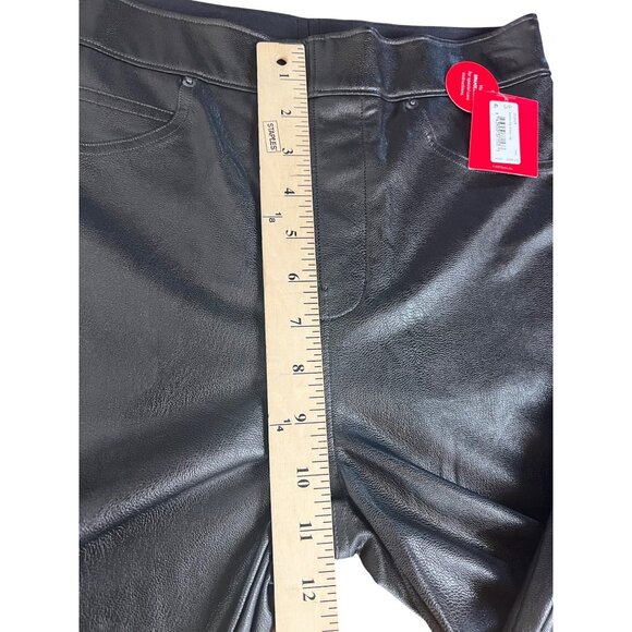 Spanx Womens Leather-Like Skinny Pants Noir Size S/P - Picture 8 of 16